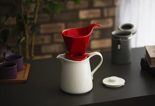 Zero Japan - Bee House Pour Over Coffee Dripper - Lead-Free & Cadmium-Free Ceramic Coffee Maker with Elegant Peek Hole, Drip Cone Brewer Coffee Gifts, Brewing Accessories - Coffee Brown, Standard Size