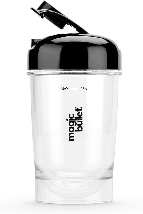Magic Bullet® Mini Juicer, Countertop Space-Saving, 2" Feed Chute for Fruits and Vegetables, 400W, 16oz Cup, Compact Design, Black, MBJ50100AK