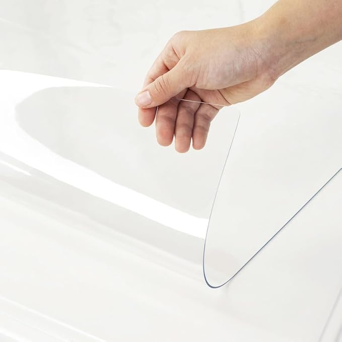 Warmstar Clear Rectangular Table Protector, 38 x 84 Inch, 1.5mm PVC, Heat Resistant, All-Season, 1 Count