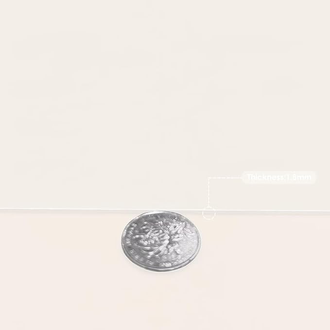 Leather Dresser Cover,1.8mm Thick,14x96 Inch,Dresser Protector Top,Dresser Top Protector,Dresser Cover Top,Dresser Top Cover,Dresser Cover Top for Bedroom.(White+White,14x96)