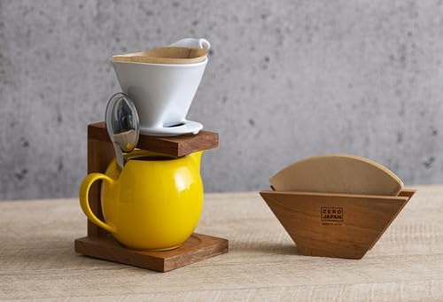 Zero Japan - Bee House Pour Over Coffee Dripper - Lead-Free & Cadmium-Free Ceramic Coffee Maker with Elegant Peek Hole, Drip Cone Brewer Coffee Gifts, Brewing Accessories - Coffee Brown, Standard Size