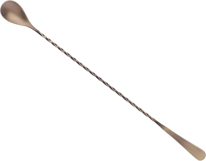 Barfly Standard Bar Spoon, Japanese Style 13 3/16" (33.5 cm), Antique Gold