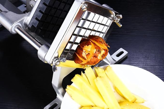 Replacement Chopper1/2‘’ Blade,Commercial Vegetable Chopper Dicer Stainless Steel Blade and Pusher Block for Fruit Cutting Machine Tomato onion French Fries Cutter