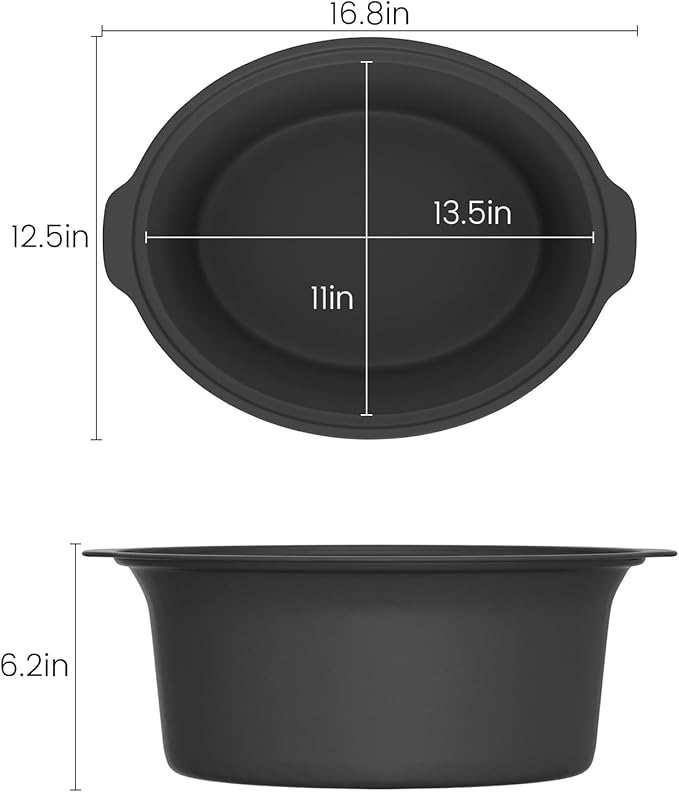 HOMECOOKIN Slow Cooker, Extra Large 10 Quart Digital Programmable Slow Cookers with Timer, Dishwasher Safe Glass Lid & Crock, Kitchen Appliance for Families and Gatherings, Brown