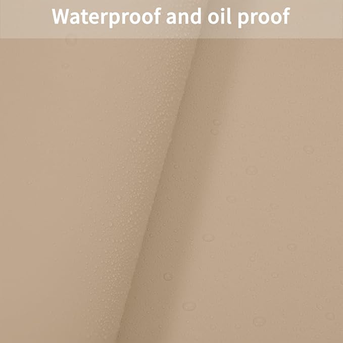 Leather Dresser Cover,1.8mm Thick,14x72 Inch,Dresser Protector Top,Dresser Top Protector,Dresser Cover Top,Dresser Top Cover,Dresser Cover Top for Bedroom.(Light Brown+Gray,14x72)