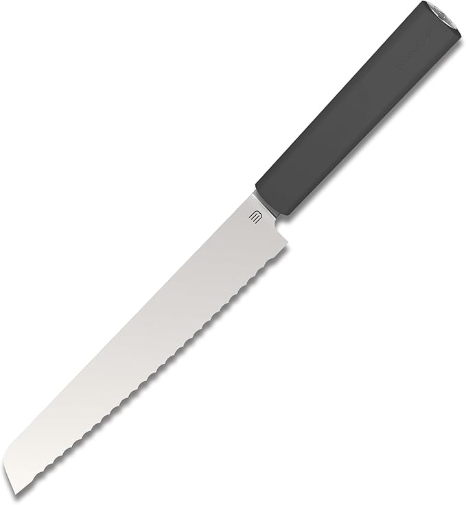 7.5" Serrated Bread Knife for Homemade Bread, Razor Sharp AR-RPM9 Steel & Innovative Wavy Edge, Professional Serrated Knife for Sourdough Bread Cake, Gift Box for Baker Home Chefs
