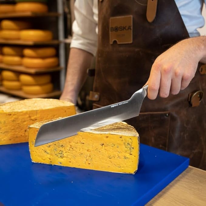 BOSKA Semi-hard Cheese Knife - Blue - Premium Cheese Cutter - For professional use - HACCP - Food Safety - Cheese Knives - 1896 collection
