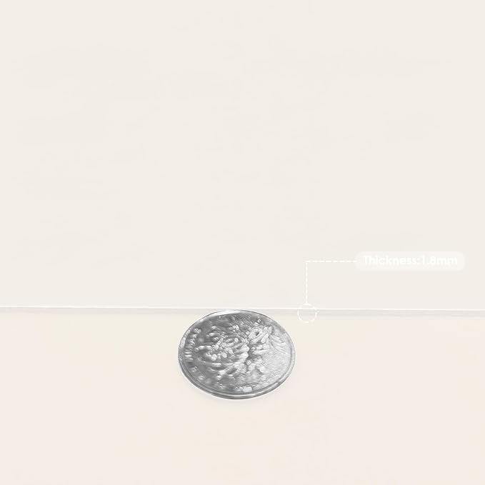 Leather Table Cover,1.8mm Thick,24x60 Inch Desk Cover,Large Desk Mat,Table Protector,Table Cover Protector,Desk Protector,Table Pad,(White+White,24x60)