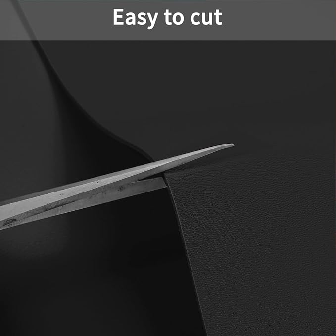 Leather Dresser Cover,1.8mm Thick,14x90 Inch,Dresser Protector Top,Dresser Top Protector,Dresser Cover Top,Dresser Top Cover,Dresser Cover Top for Bedroom.(Black+Black,14x90)