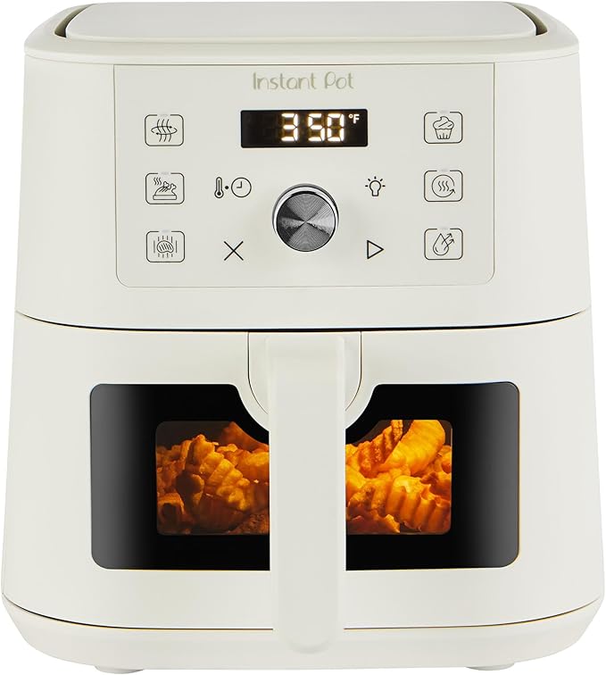Instant Pot 4QT VORTEX 6-in-1 Mini Air Fryer, Air fry, Bake, Roast, Broil, Dehydrate or Reheat, Sea Salt, 4 Quarts