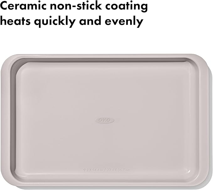 OXO Good Grips Non-Stick Pro Ceramic Coated Metal Bakeware Jelly Roll Pan – Storm Blue