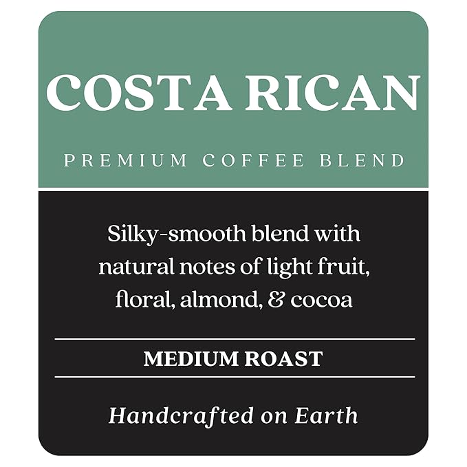 Copper Moon Single Serve Coffee Pods For Keurig K-Cup Brewers, Medium Roast, Costa Rican Blend, 80 Count