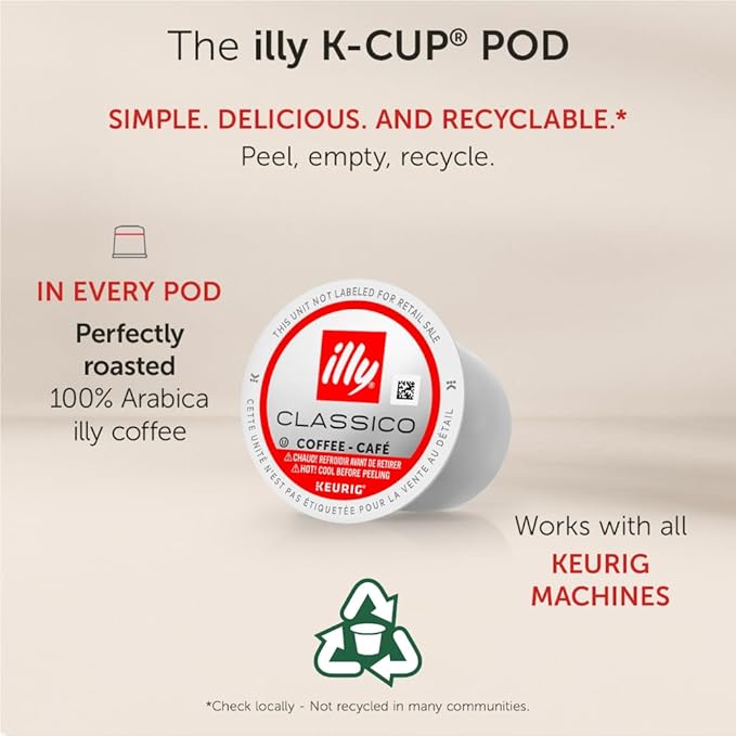 Illy Arabica Selections Brasile, 100% Arabica Bean Signature Italian Blend Roasted, Single Serve Drip Brewed Coffee K Cup Pods, Coffee Pods For Keurig Coffee Machines, 10 K-Cup Pods (Pack Of 1)