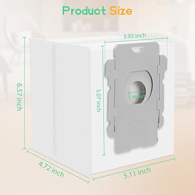 30 Pack Roomba Vacuum Bags Replacement - Compatible with iRobot Roomba i7+, i1+, i2+, i3+, i4+, i5+, i6+, i8+, j6+, j7+, j8+, j9+, s9+, Combo i5+, j5+, j7+, j9+ Clean Base Automatic Dirt Disposal