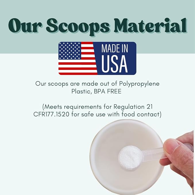 1/4 Teaspoon (1.25 mL) Long Handle Scoop for Measuring Coffee, Pet Food, Grains, Protein, Spices and Other Dry Goods (Pack of 10)