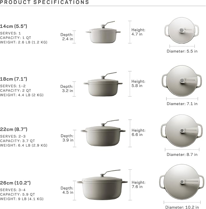 Vermicular Oven Pot 2.0 | Lightweight Enameled Cast Iron Pot | 26cm (5.9 Qt) | Non-Toxic | Induction-compatible | Dutch Oven | Made in Japan | Matte Himalayan Pink