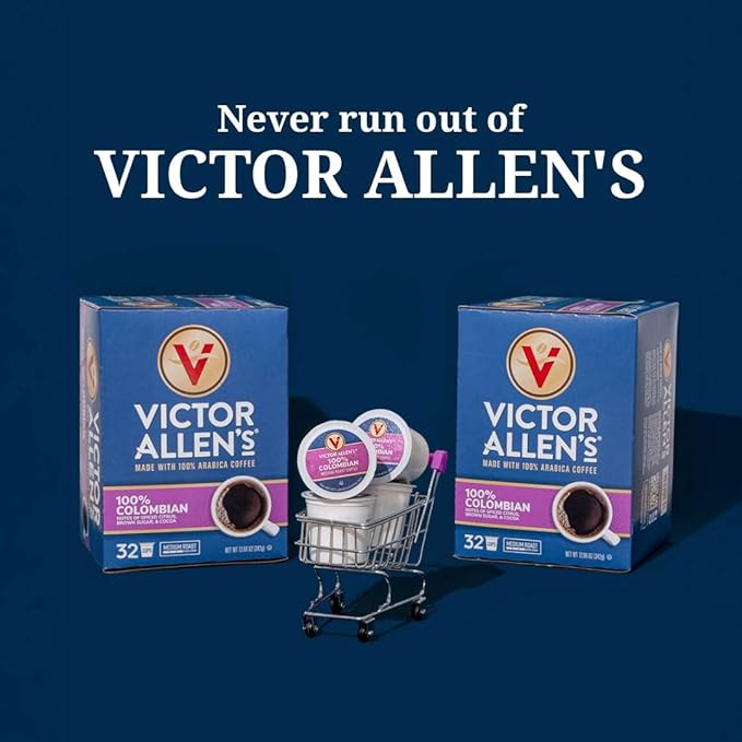 Victor Allen's Coffee Italian Roast, Dark Roast, 42 Count, Single Serve Coffee Pods for Keurig K-Cup Brewers