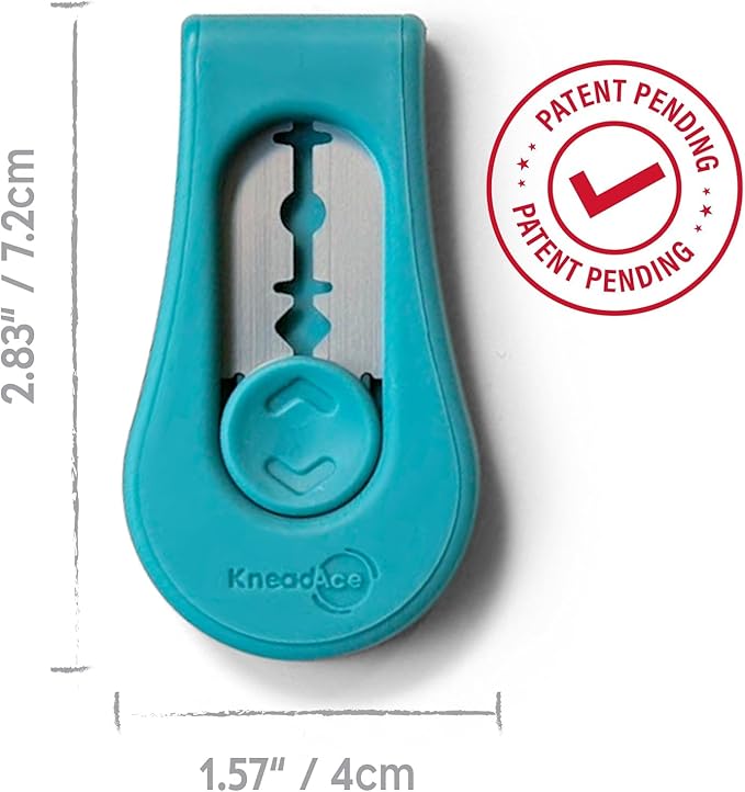 KneadAce Upgraded Extractable & Magnetic Bread Lame Dough Scoring Tool - Professional Sourdough scoring tool for Sourdough Bread baking & Bread Making Tools - Scoring Patterns booklet & 5 Razor Blades