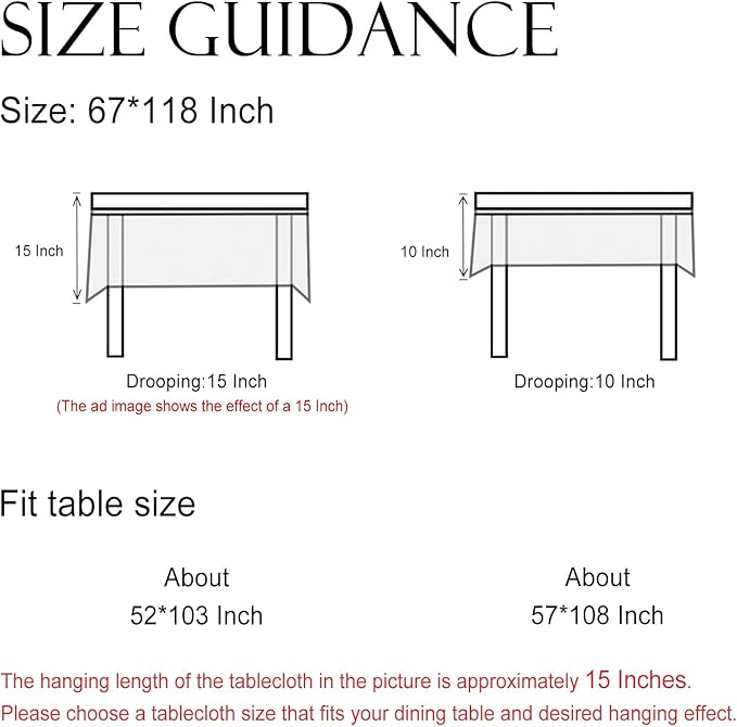 ISAENNE Designer Vintage Linen Extra Long Tablecloth Rectangle,Floral and Bird Pattern Elegant Table Cloth,Fall Wrinkle Resistant Decor Tablecloths for Dining Kitchen Christmas,67"*118"-Murad A