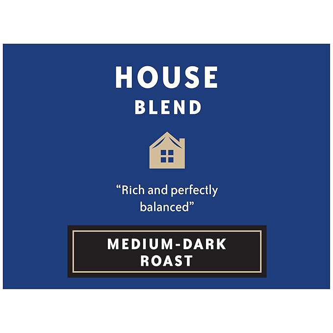 Community Coffee House Blend 24 Count Coffee Pods, Medium Dark Roast, Compatible with Keurig 2.0 K-Cup Brewers, 24 Count (Pack of 1)