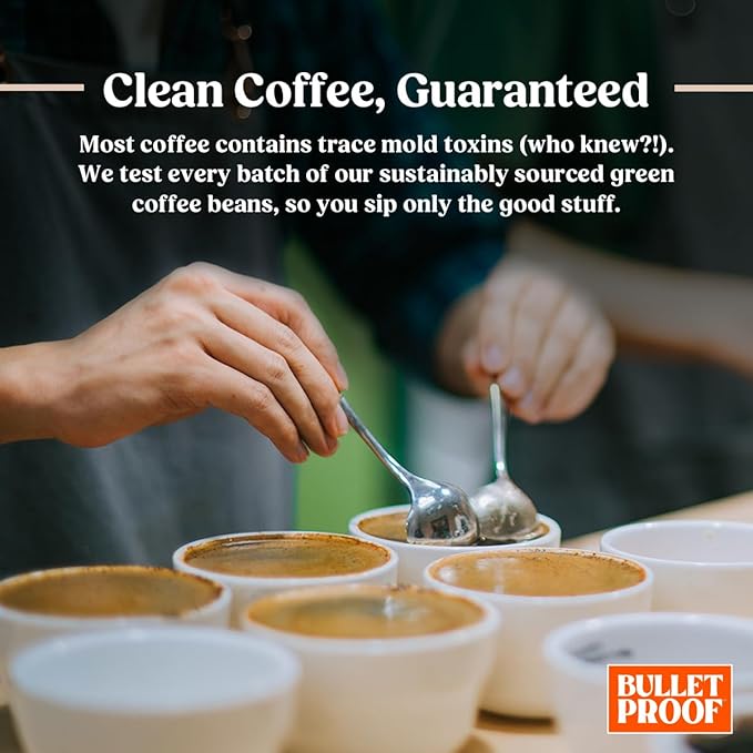 Bulletproof Original Medium Roast Ground Decaf Coffee, 12 Ounces (Pack of 3), Clean Coffee Tested for Toxins, Packaging May Vary