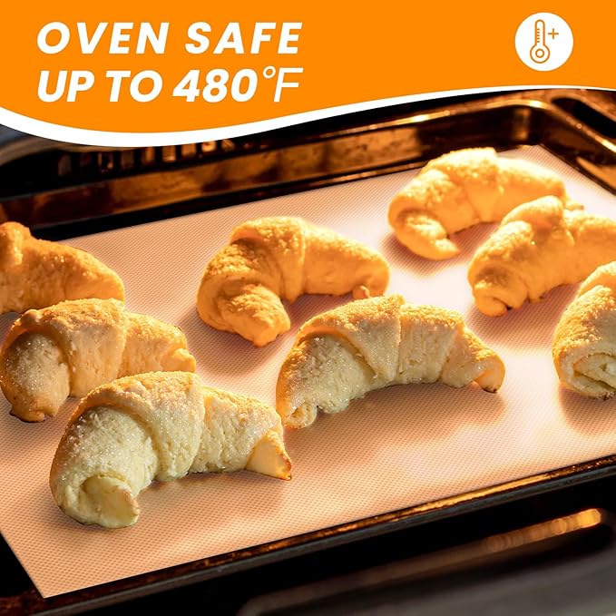 Silicone Baking Mat Roll- Reusable & Best German Silicone- Heat Resistant Freeze Dryer Liner, Non Stick Pastry Dough Rolling Mat, Non Slip Kitchen Counter Protector Mat