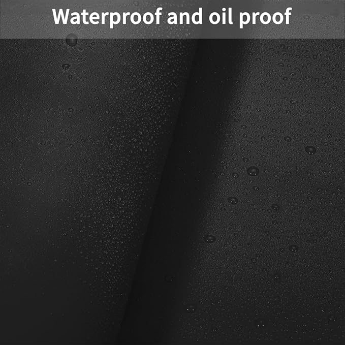Leather Table Pad - 42x64 Inch Waterproof Easy to Clean Can Conceal Flaws Protector The Table Top from Scratches Used for Dining (Black+Black 42x64)
