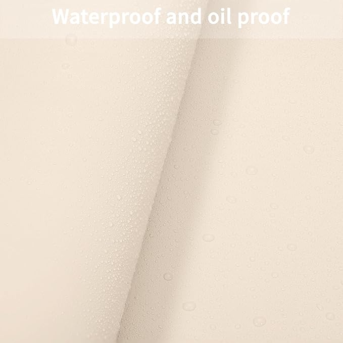 Leather Table Cover,1.8mm Thick,42x78 Inch Table Protector,Table Protector For Dining Room Table,Dining Table Cover,Table Cover Protector,Hule Para Mesa De Comedor(Off White+Light Gray,42x78)