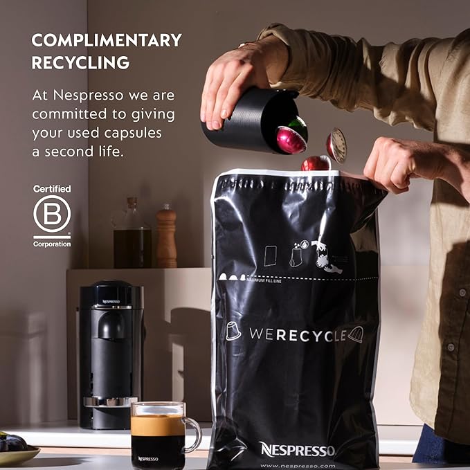 Nespresso Vertuo Pop+ Coffee and Espresso Maker by De'Longhi, Samra Origins by The Weeknd Vertuo Buna Yellow Aeroccino3 milk frother