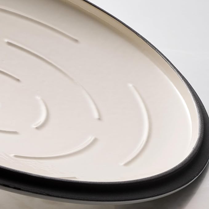 Tramontina Bestow Enameled Cast Iron Dutch Oven Pot with Lid, Round 5.5-quart, Smoke (Gold Knob)