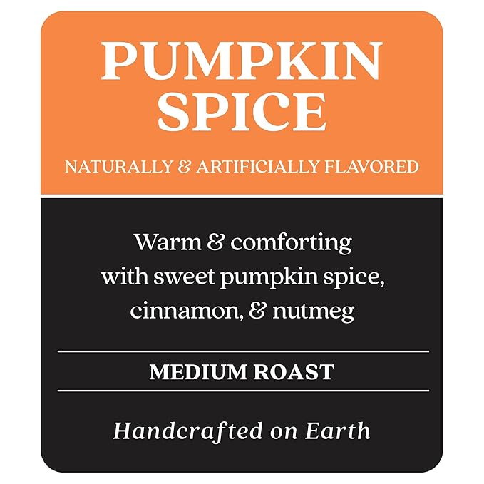 Copper Moon Single Serve Coffee Pods for Keurig K-Cup Brewers, Medium Roast, Pumpkin Spice Blend, 12 Count