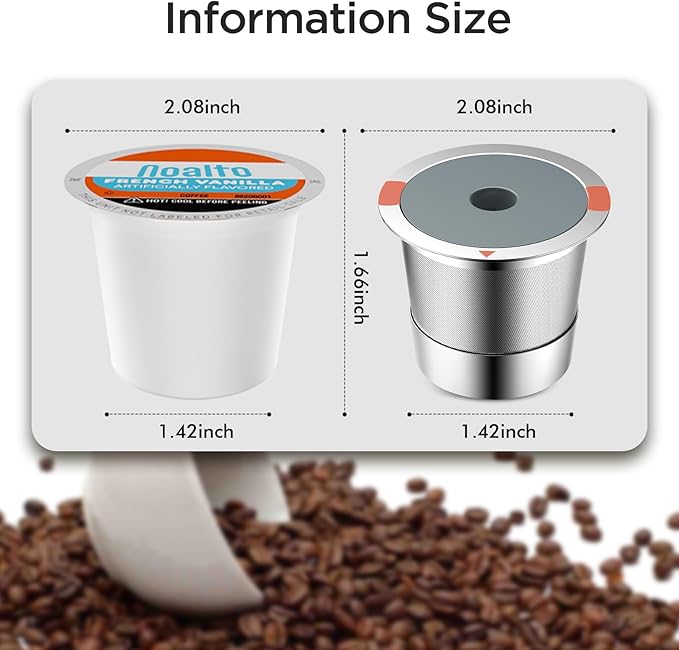 Reusable k Cup Coffee Filters,Universal stainless steel Refillable k Cups Filter Use for Keurig 2.0 and 1.0 Coffee Makers-brewers (3pack)