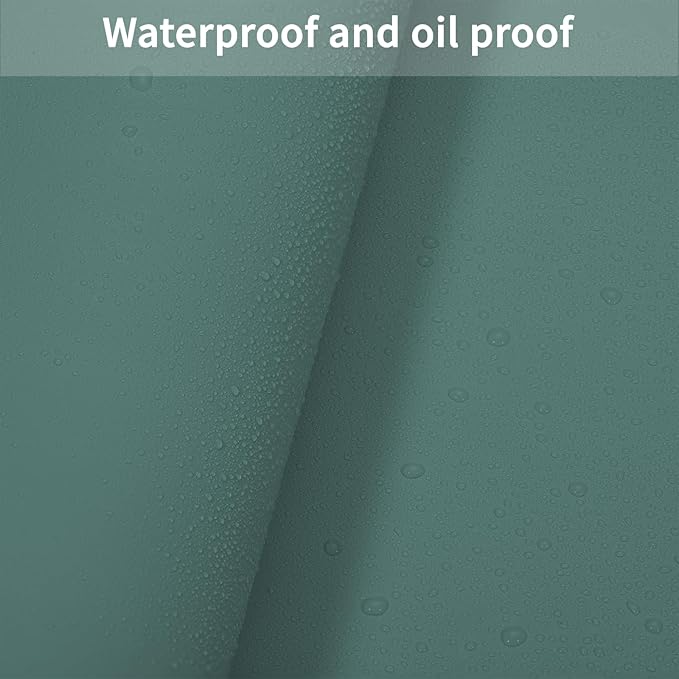 Leather Table Cover,1.8mm Thick,30x60 Inch Desk Cover,Large Desk Mat,Table Protector,Table Cover Protector,Dining Table Cover Protector,XL Desk Mat(Aqua Blue+Gray,30x60)
