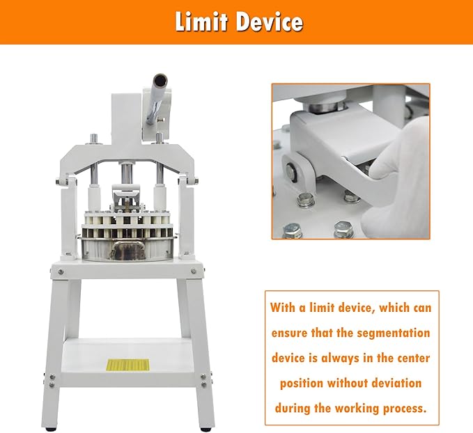 INTSUPERMAI Dough Divider Machine 40 Pcs Manual Dough Divider Rounder Machine Hydraulic Commercial Dough Cutter Bread Maker Lump Spacer Bakery