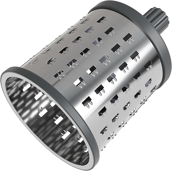 Zyliss E900059 Universal Drum Grater, Stainless Steel, Grating Apples, Cereals, Granola, for Use with Zyliss Rotary Cheese Grater, 5 Year Guarantee