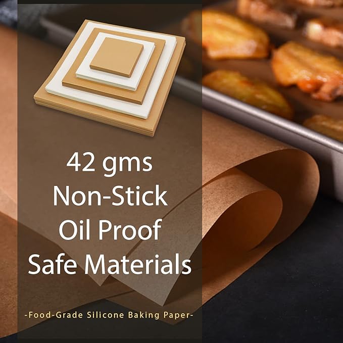 500 Pcs Parchment Paper Sheets, 6"x6" Pre-cut Unbleached Parchment Baking Paper for Air Fryer, Oven, Bakeware, Steaming, Cooking Bread, CupCake, Cookies