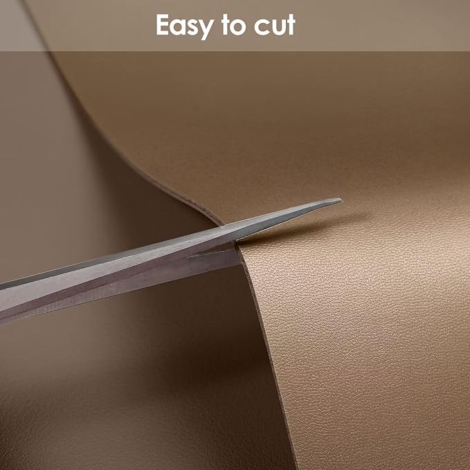Leather Table Pad,1.8mm Thick,40x96 Inch,Dining Table Pad,Table Pads for Dining Room Table Rectangular,Table Protector for Dining Room Table(Mud Color+Champagne Gold,40x96)