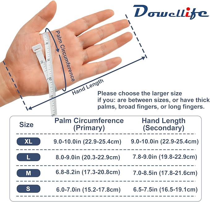 Dowellife Cut Resistant Gloves Food Grade Level 5 Protection, Safety Kitchen Cuts Gloves for Oyster Shucking, Fish Fillet Processing, Mandolin Slicing, Meat Cutting and Wood Carving. (Medium-2 Pairs)