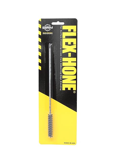 Brush Research BC9M18 FLEX-HONE®, 0.354" (9mm) Diameter, 180 Grit, Silicon Carbide, For Mild Steel, Stainless Steel, Cast Iron and Softer Ferrous Materials