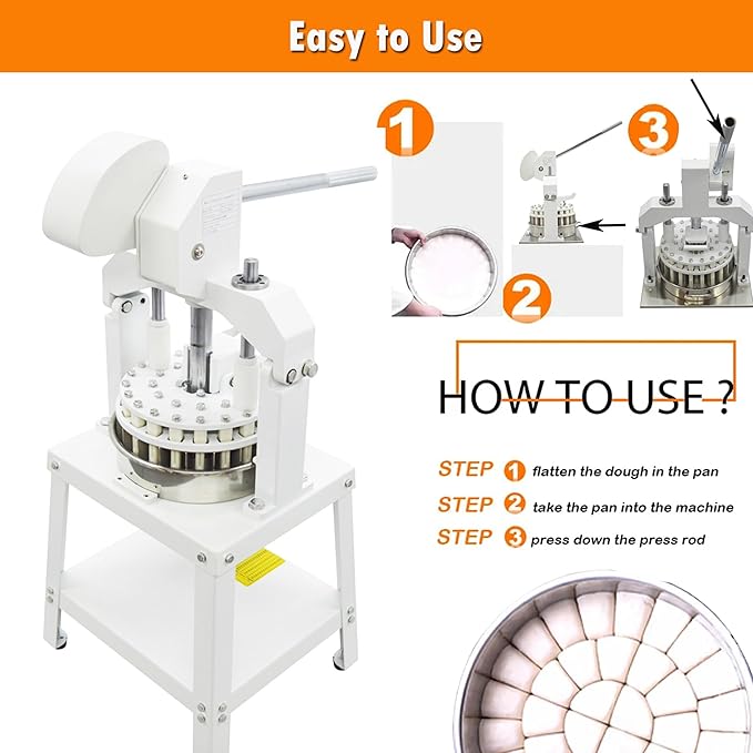 INTSUPERMAI Commercial Dough Divider Cutter 24PCS Manual Cutting Machine Maker Cutter 1.59oz-8.46oz(45g-240g) Dough Divider Cutter Machine Bakery Equipment Heavy Duty for Bread, Pizza, Brioche