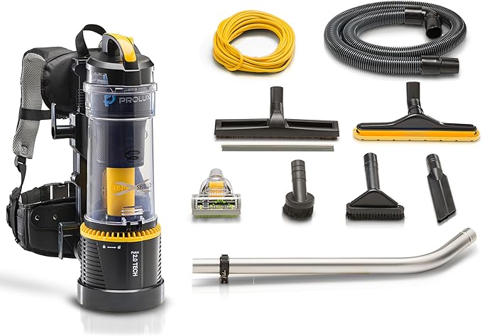 Prolux 2.0 Commercial Bagless Backpack HEPA Vacuum - Pro Model for Professional Cleaners