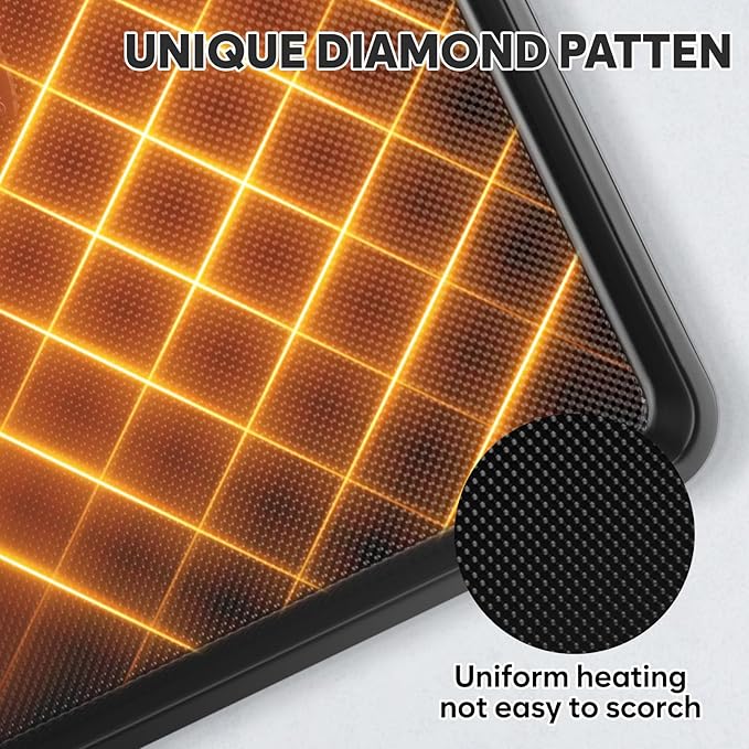 2 Pack Quarter Sheet Pan 12.8x9, Cookie Sheets for Baking 0.8mm Thick Non Stick Baking Sheets for Oven Heavy Duty Baking Trays