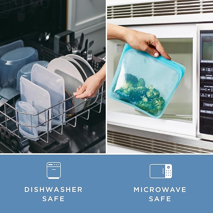 Stasher Premium Silicone Reusable Food Storage Bowl, Lavender, Microwave, Sous Vide, Dishwasher, Oven and Freezer Safe, BPA Free, Leak-free, Eco-friendly, 2-Cup Bowl