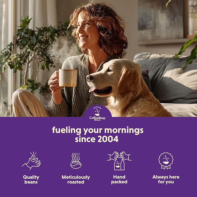 Coffee Bean Direct Dark Kenya AA, Whole Bean Coffee, Dark Roast, 2.5 Pound Bag (Pack of 1)