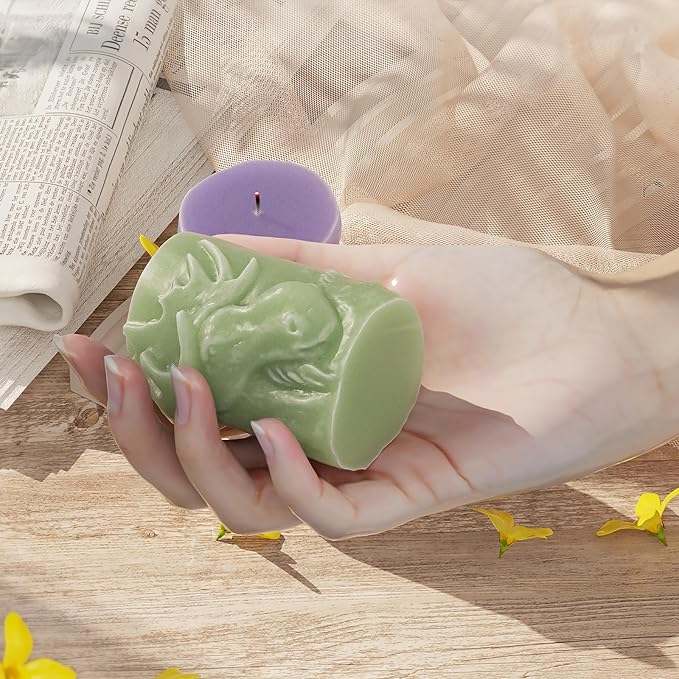 Cylinder Deer Silicone Molds - Resin, Cake, Soap & Clay Molds - Candle Making & Craft Supplies