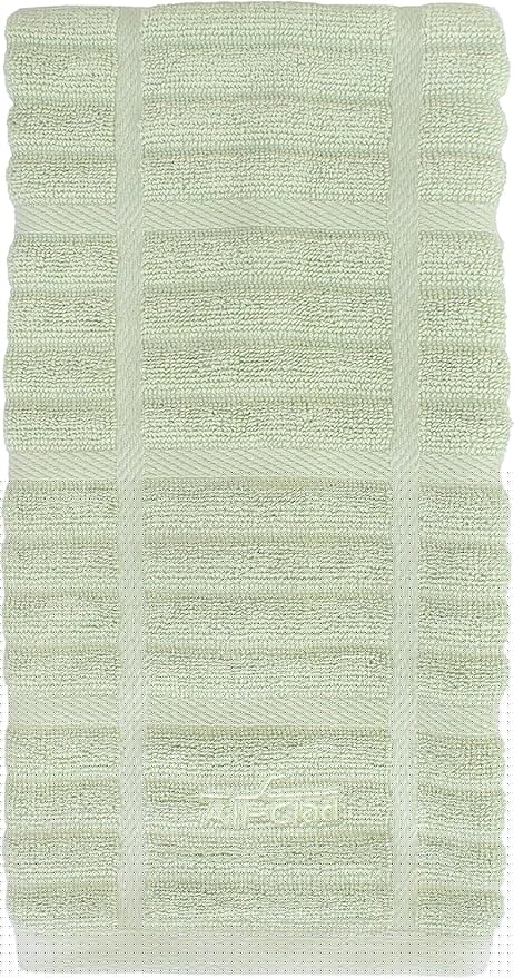 All-Clad Solid Kitchen Towel: Highly Absorbent - 100% Cotton, 17"x30" Towel for Cleaning & Drying Dishes, Glassware, or Countertops, 1-Pack, Fennel