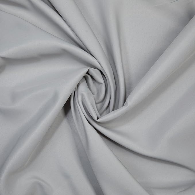 Gee Di Moda Rectangle Tablecloth - 60 x 126 Inch Silver Table Cloth for 8 Foot Rectangle Table - Heavy Duty Washable Fabric - for 8 Ft Buffet Table, Holiday Party, Dinner, Wedding & Baby Shower