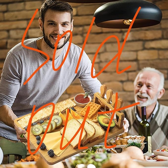 Cutting Board Wood Chopping Board Double Sided Charcuterie Boards Serving Board Kitchen Essential House Warming Hostess Host Gift Serving Tray for Christmas Wedding Birthday Anniversary Cream