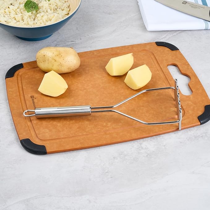 Restaurantware-German Standard Wire Mashers With Ergonomic Handle, 6 Heavy-Duty Potato Mashers - Dishwashable, Durable, Stainless Steel Food Masher, For Avocado, Beans, Sweet Potatoes, And, More