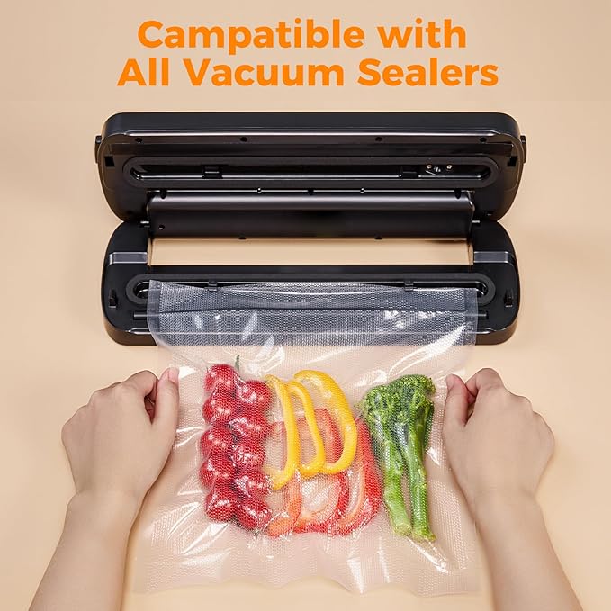 Wevac Vacuum Sealer Bags 6x50 Rolls 2 pack for Food Saver, Seal a Meal, Weston. Commercial Grade, BPA Free, Heavy Duty, Great for vac storage, Meal Prep or Sous Vide